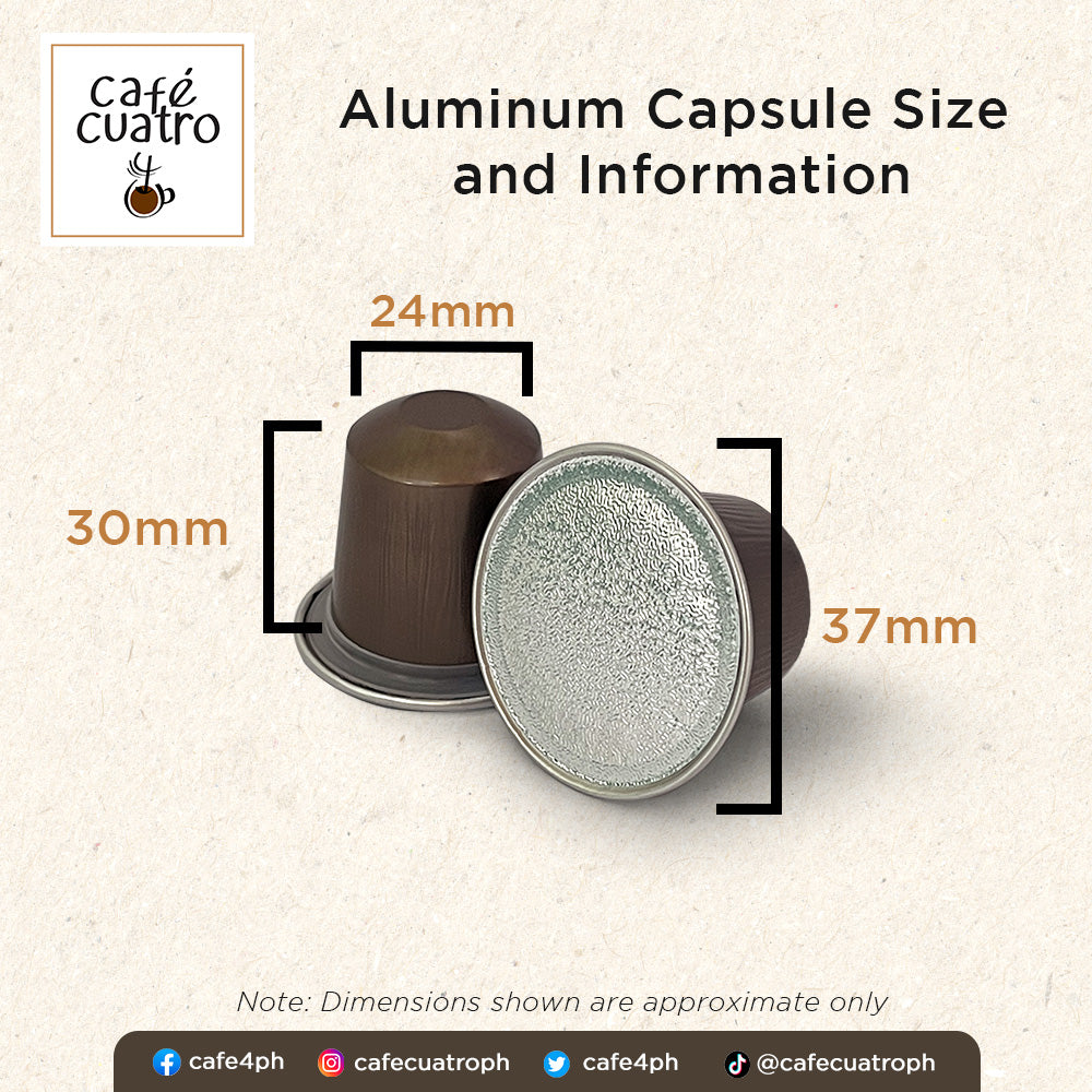 cafe4ph TIMPLANG BAYAN Coffee Pods in Aluminum Nespresso Compatible Capsules (10 pods)
