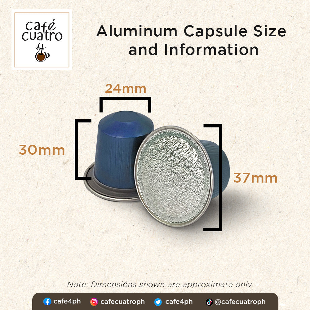 cafe4ph BENGUET BLEND Coffee Pods in Aluminum Nespresso-compatible Capsules 10 pods